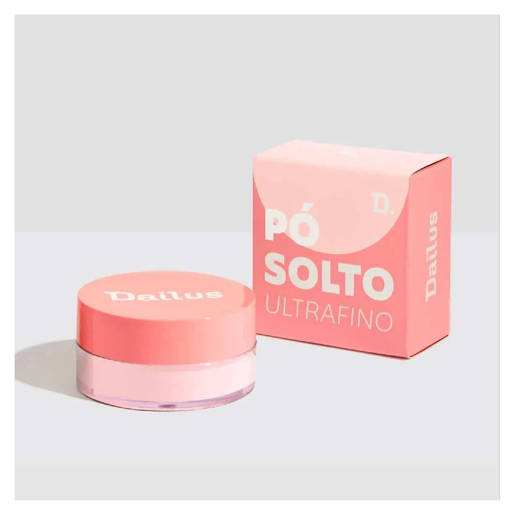 Pó Solto Facial Ultrafino Dailus Rosa