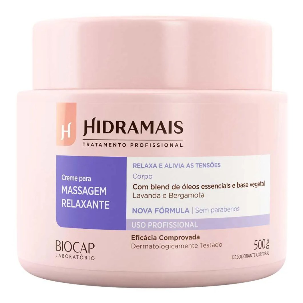 Creme para Massagem Hidramais Relaxante 500g