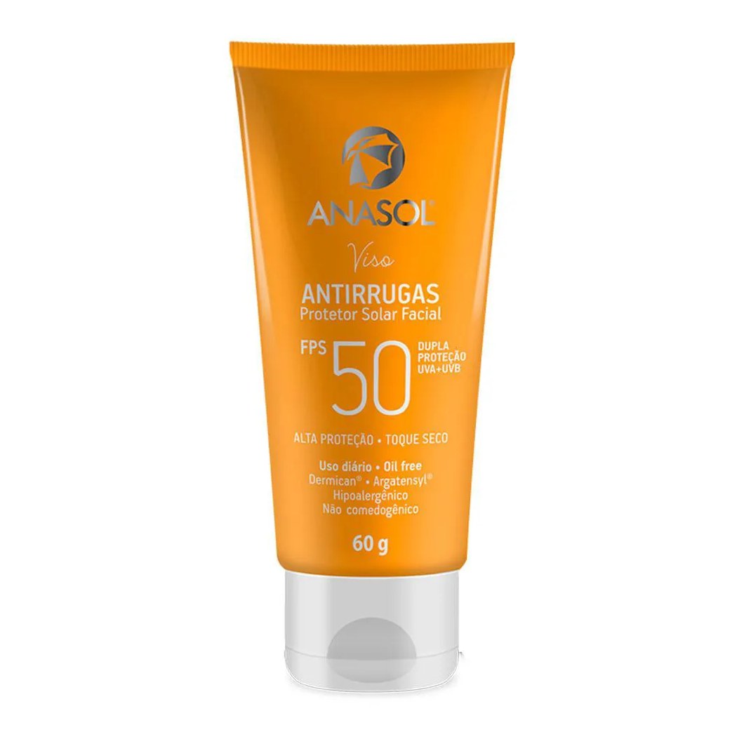 Protetor Solar Facial Antirrugas - Anasol 60G