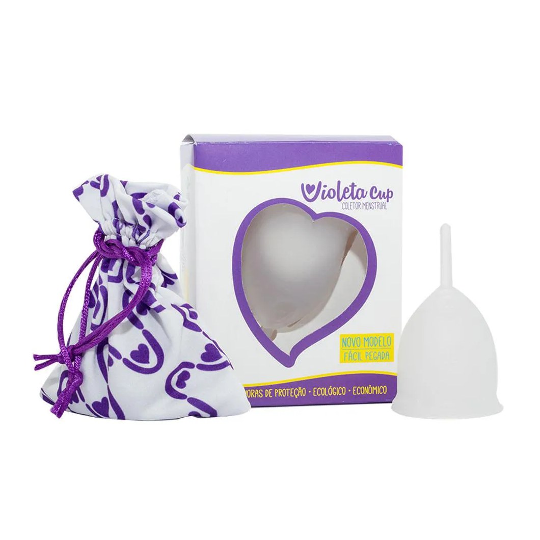 Coletor Menstrual Violeta Cup - Transparente Tipo a 1 UN