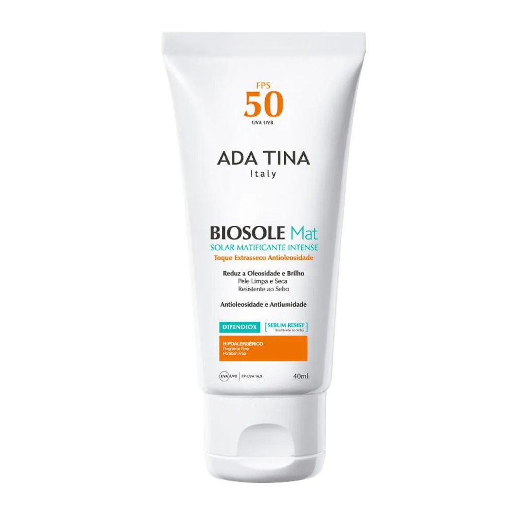 Protetor Solar Facial Ada Tina - Bisole Mat Fps 50 40ml