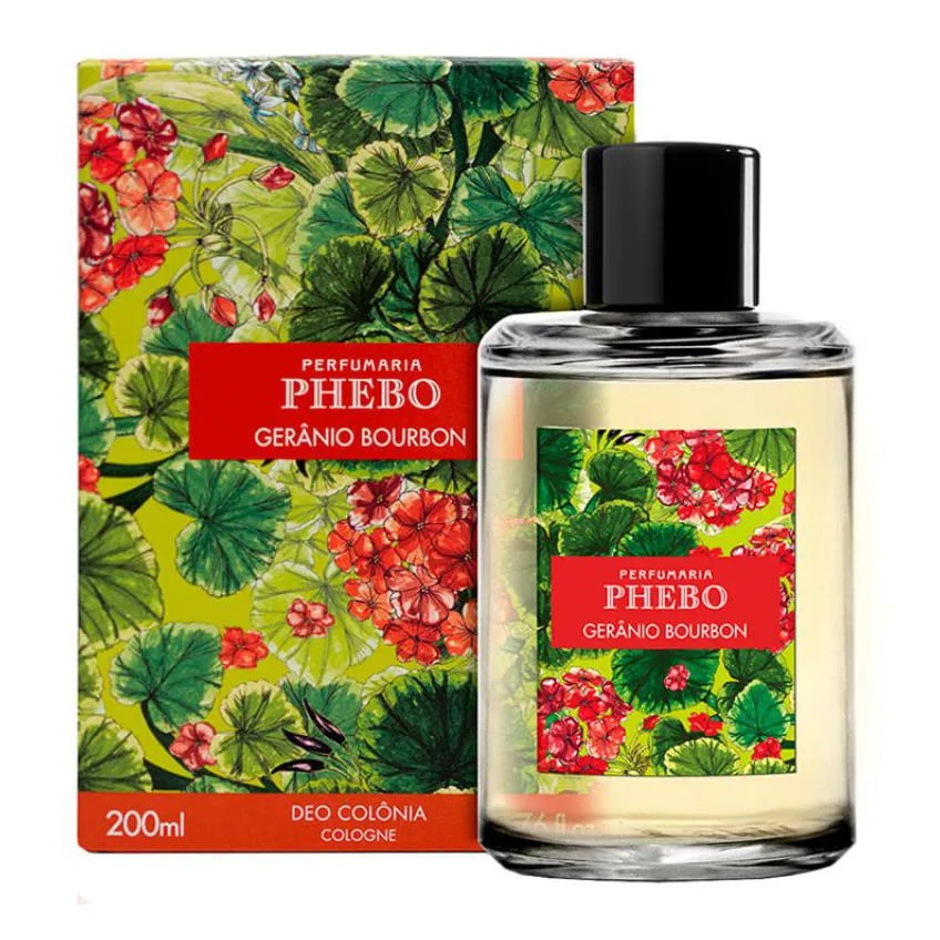 Colônia Gerânio Bourbon Phebo 200ml