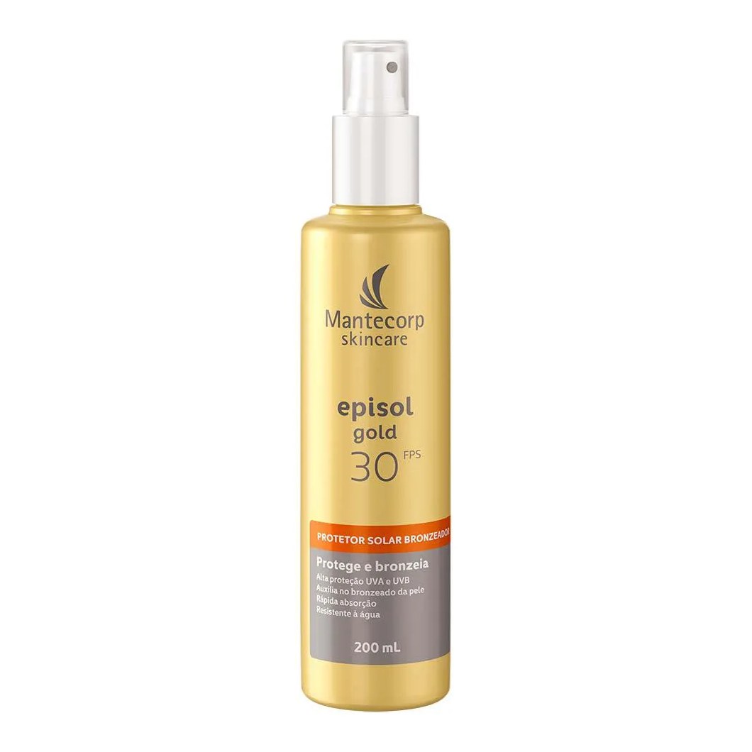 Protetor Solar Corporal Bronzeador Mantecorp Skincare - Episol Gold Fps30 200ml