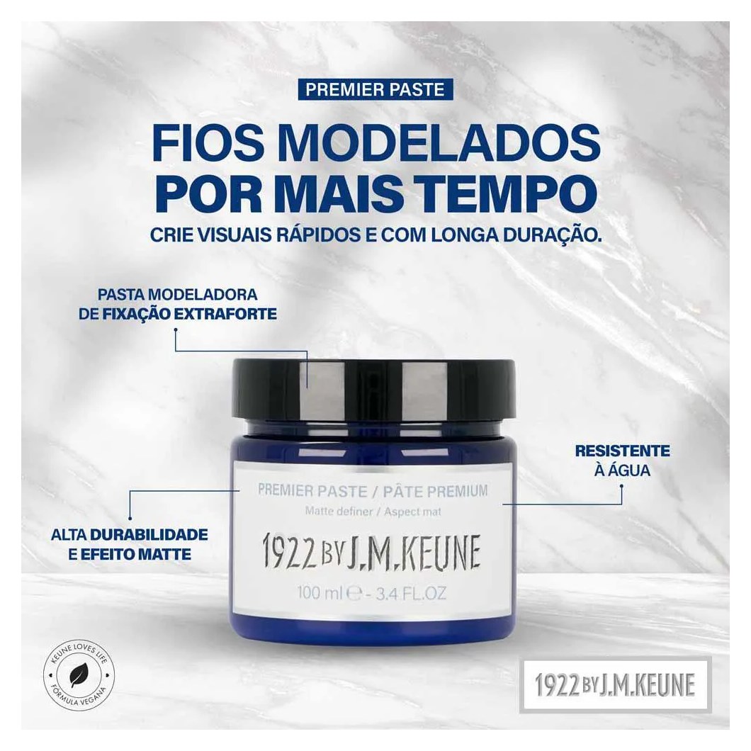 Pasta Modeladora Keune 1922 Premier 100ml