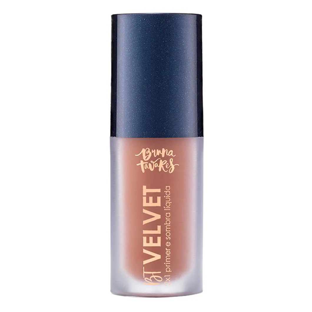 Sombra Líquida e Primer 2X1 Bruna Tavares Bt Velvet Tons Escuros Toffee