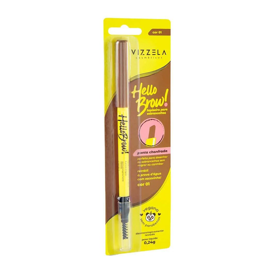 Lapiseira Retrátil para Sobrancelhas Vizzela Hello Brow 01