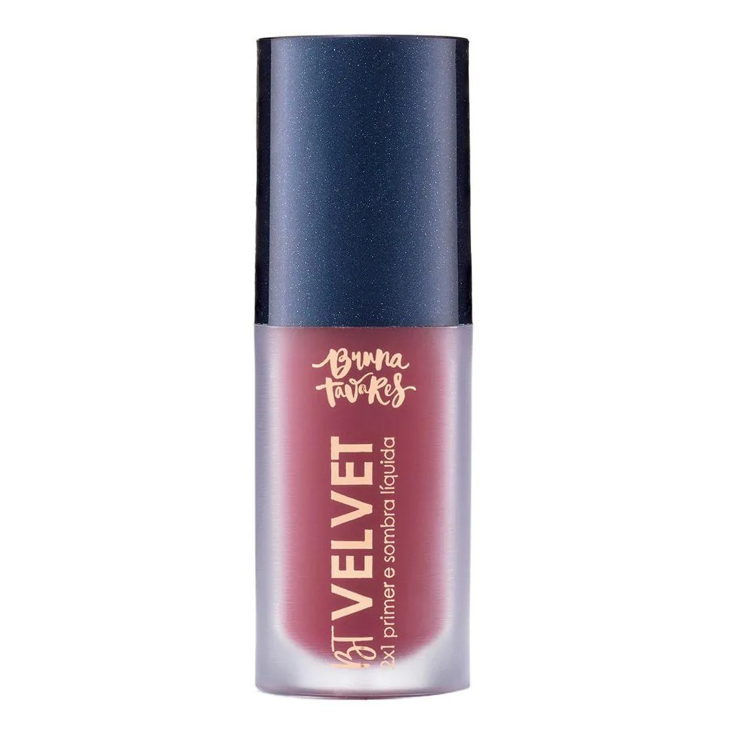Sombra Líquida e Primer 2X1 Bruna Tavares Bt Velvet Tons Escuros Cherry