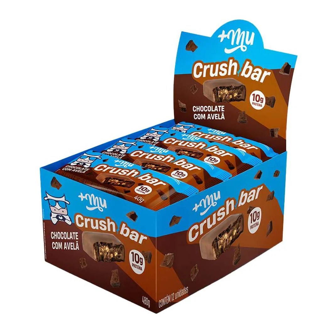 Barrinha de Proteína Crushbar +Mu Avelã 12un