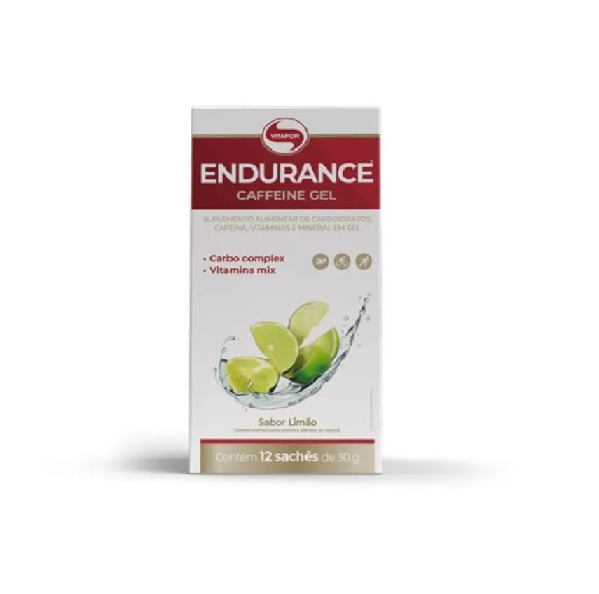 Endurance Caffeine Gel (360g - 12 Saches) - Limão