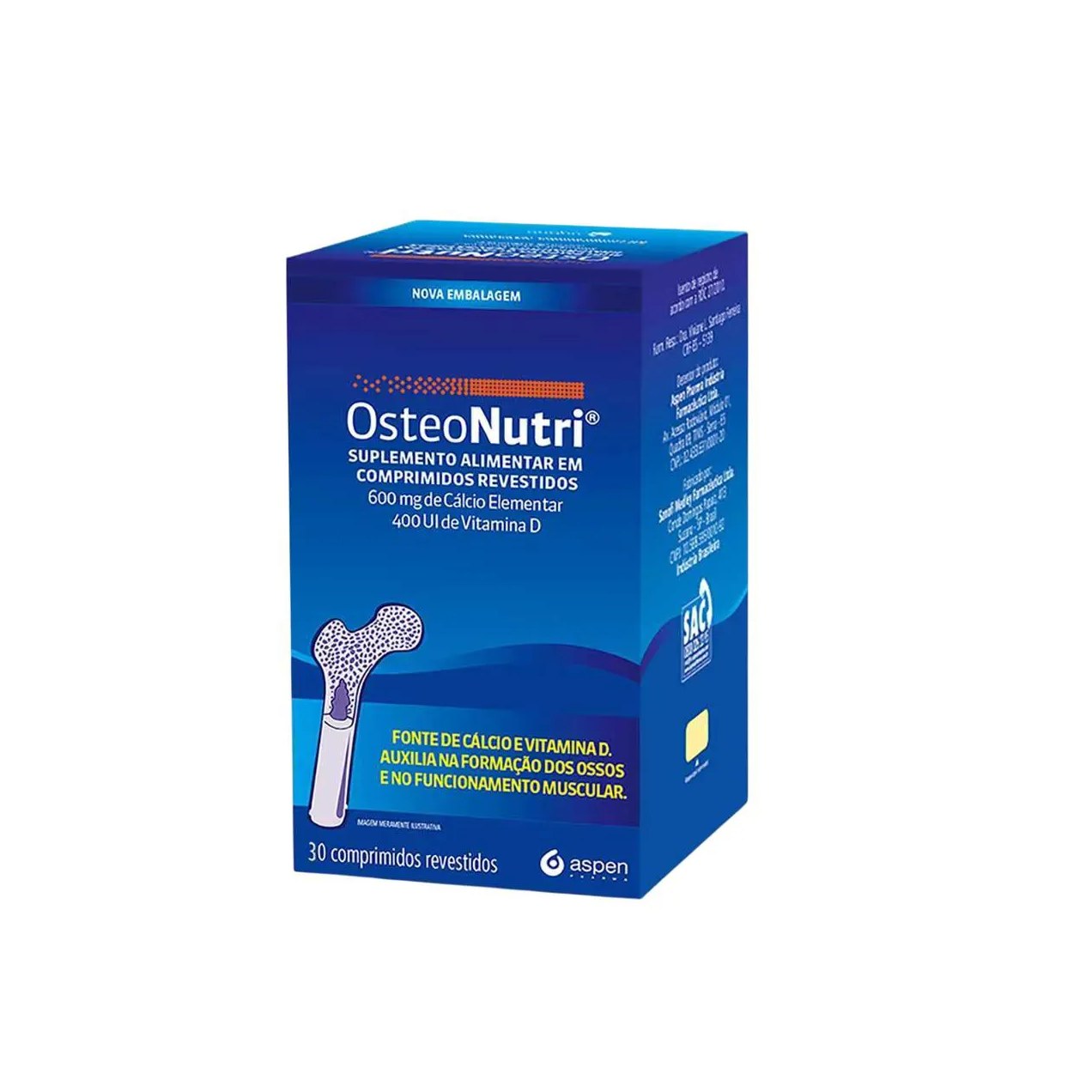 Suplemento Alimentar Osteonutri C/30 - Aspen Pharma