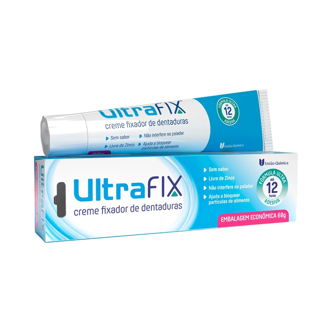 Creme Fixador de Dentadura UltraFix Sem Sabor 68g