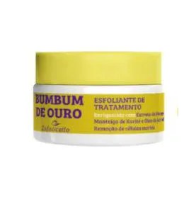 Esfoliante Bumbum de Ouro Extrato de Pêssego Karité Amêndoa