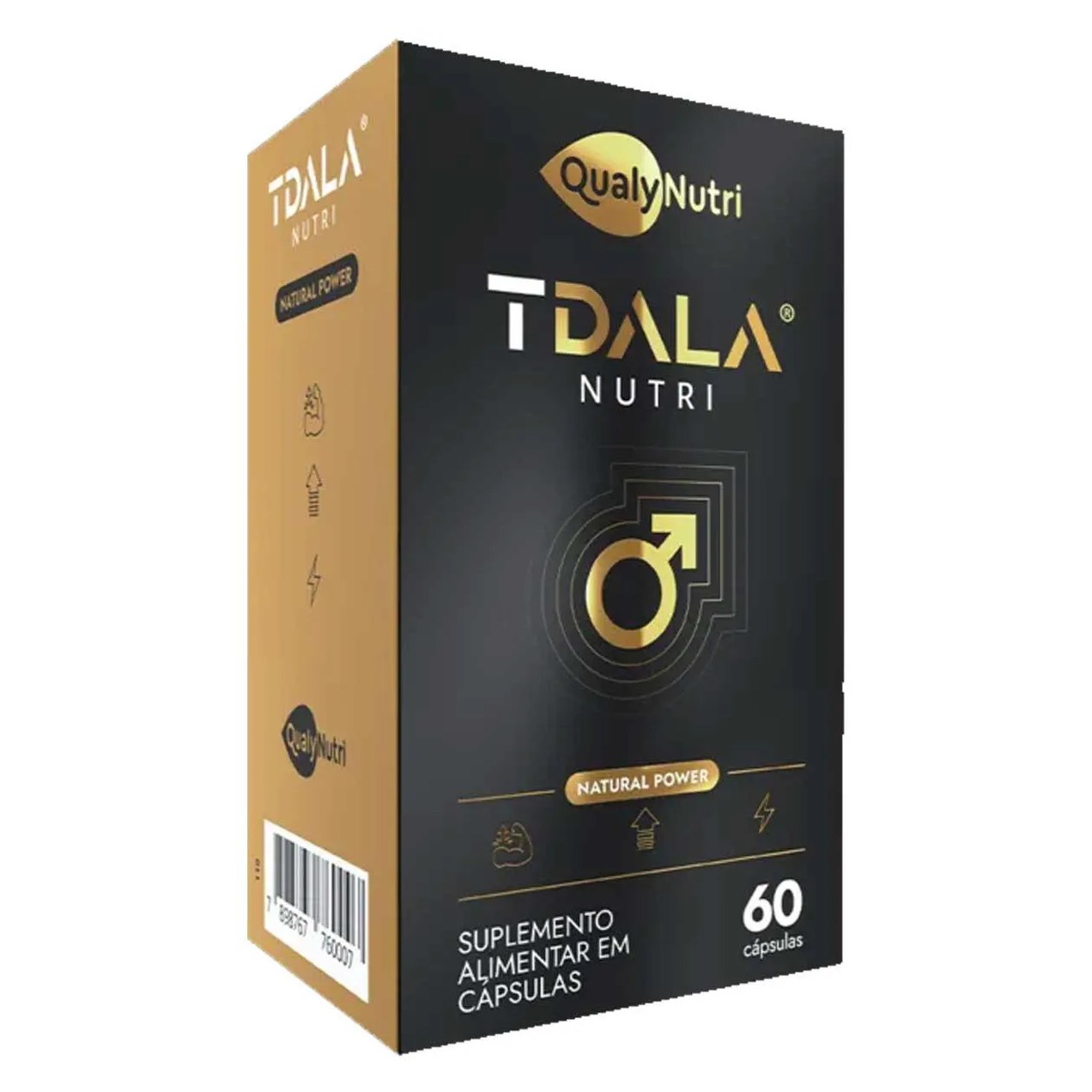 Tdala com 60 Capsúlas Arginina Taurina Zinco Saponinas