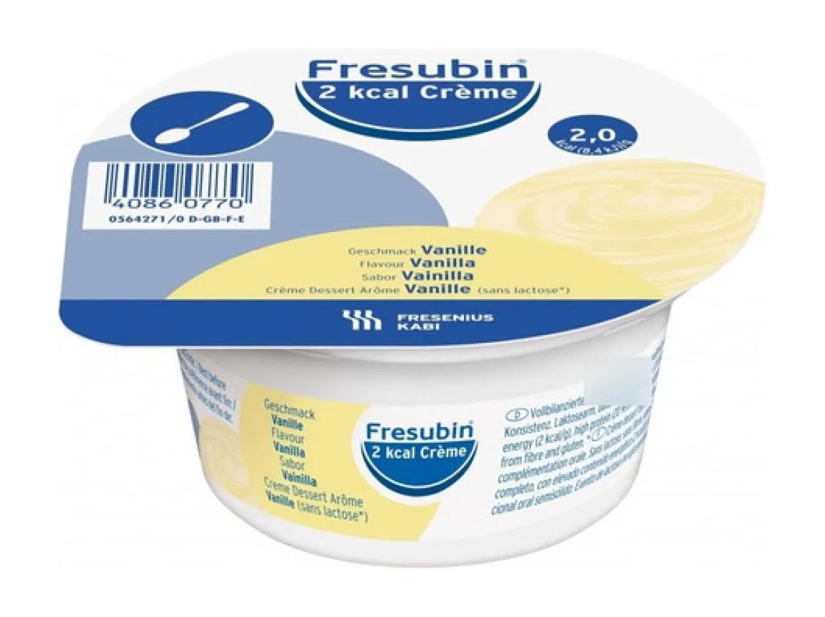 Fresubin 2 Kcal Creme 125G Sabor Baunilha - Fresenius - 4 Unidades