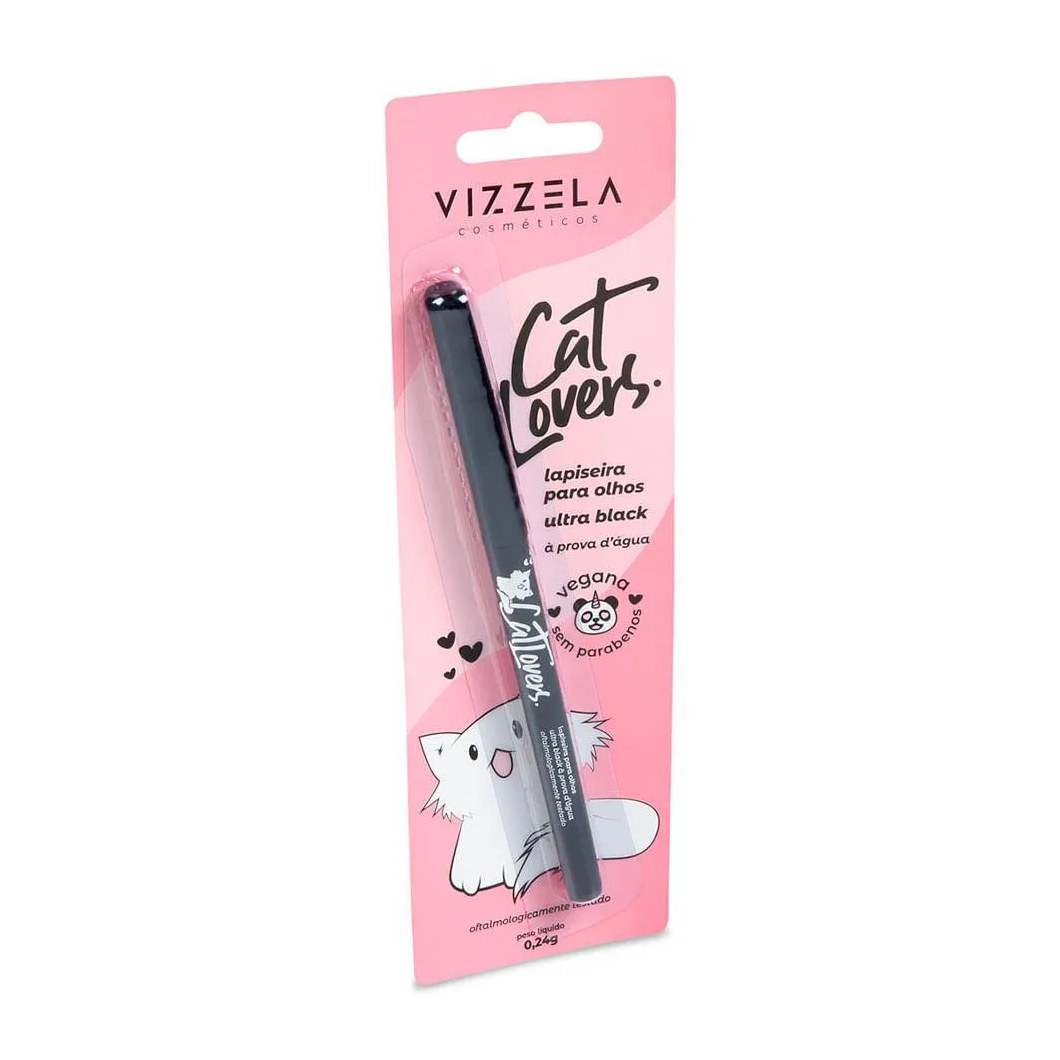 Lapiseira para Olhos Vizzela Cat Lovers Preta