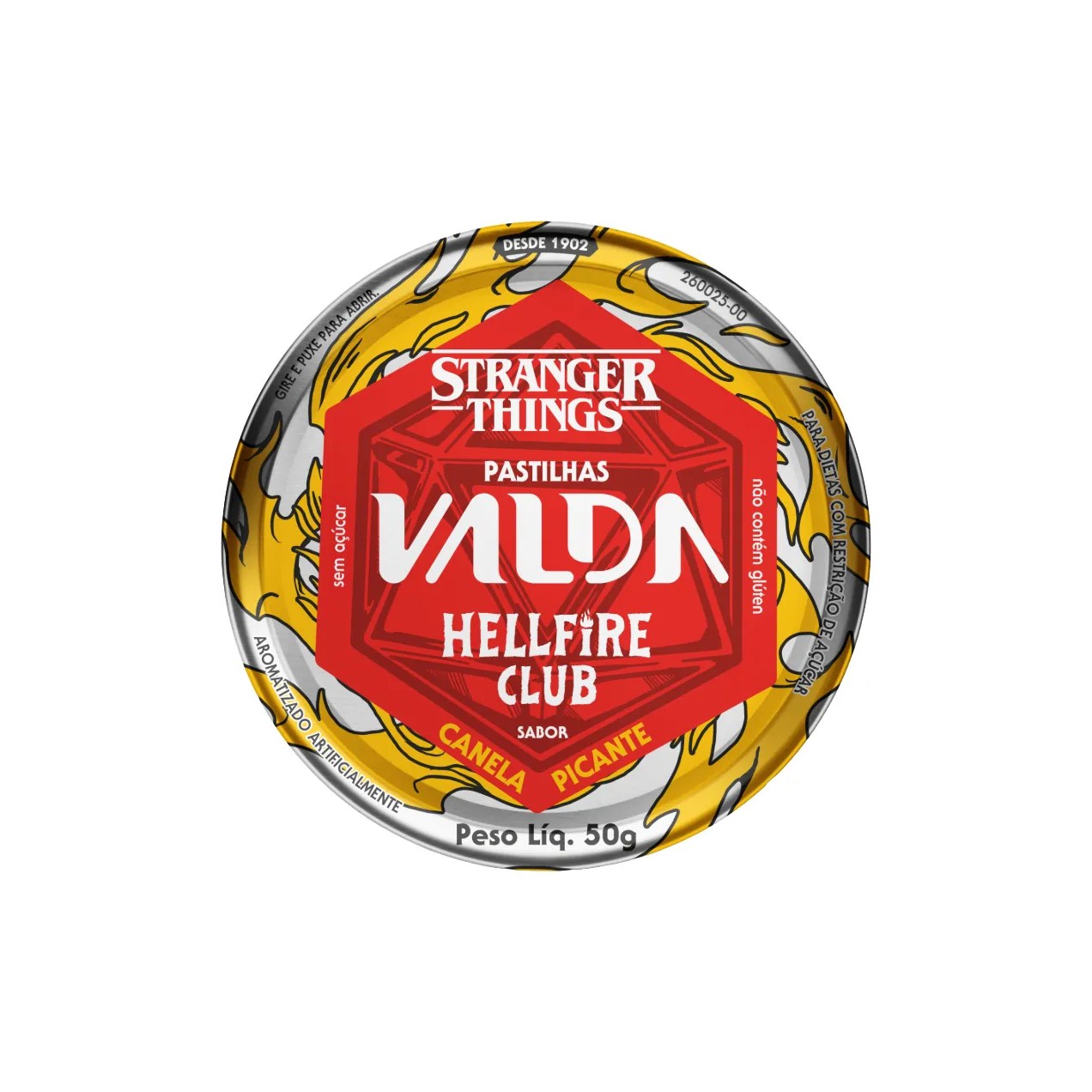 Pastilha Valda Stranger Things Canela e Pimenta 50g