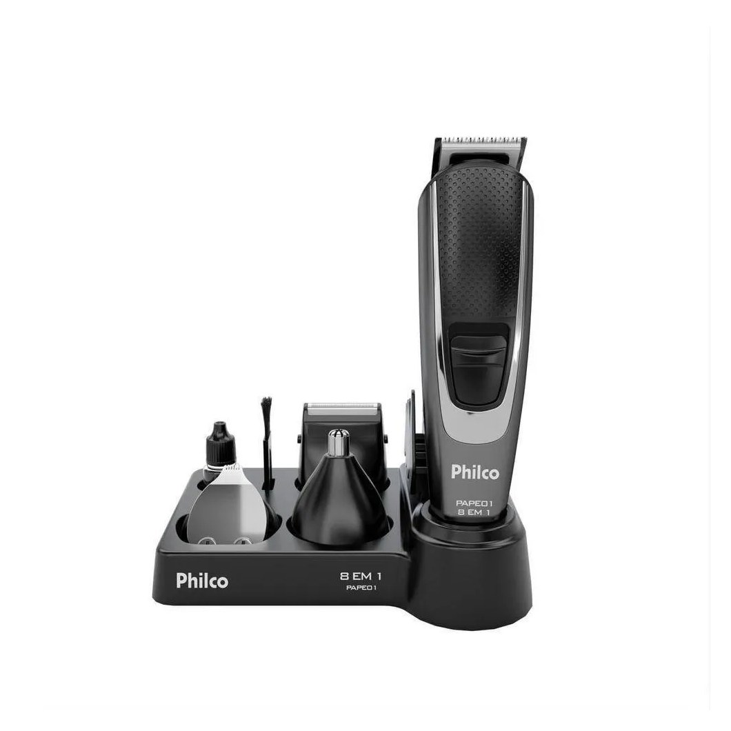 Aparador de Pelos Philco 8 Acessórios Pape01 Bivolt Bivolt