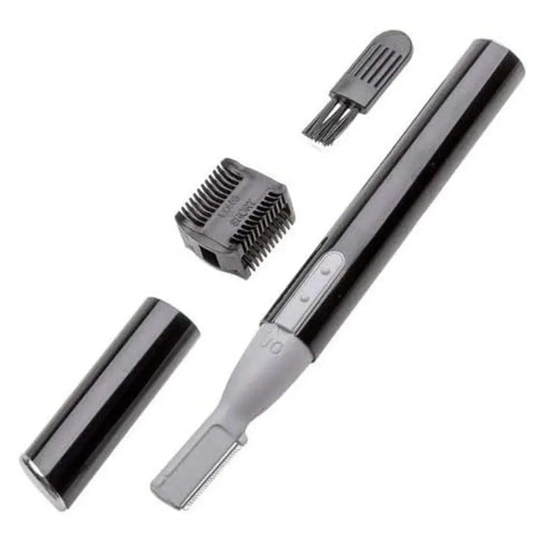 Mini Aparador Elétrico Sobrancelhas Buço Caneta Depiladora Caneta Preta