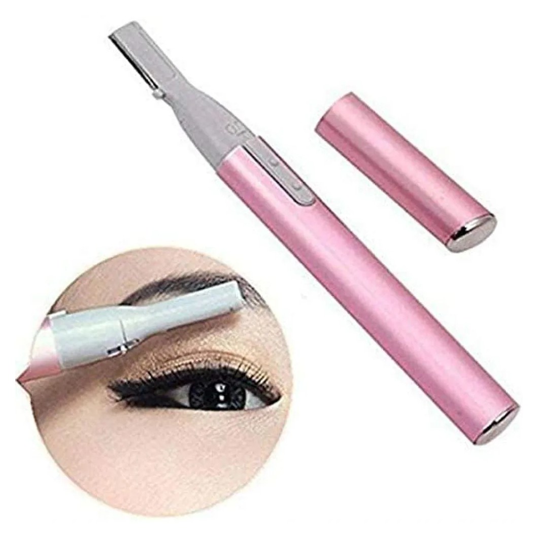 Mini Depilador Elétrico Sobrancelhas Buço Caneta Rosa Depiladora
