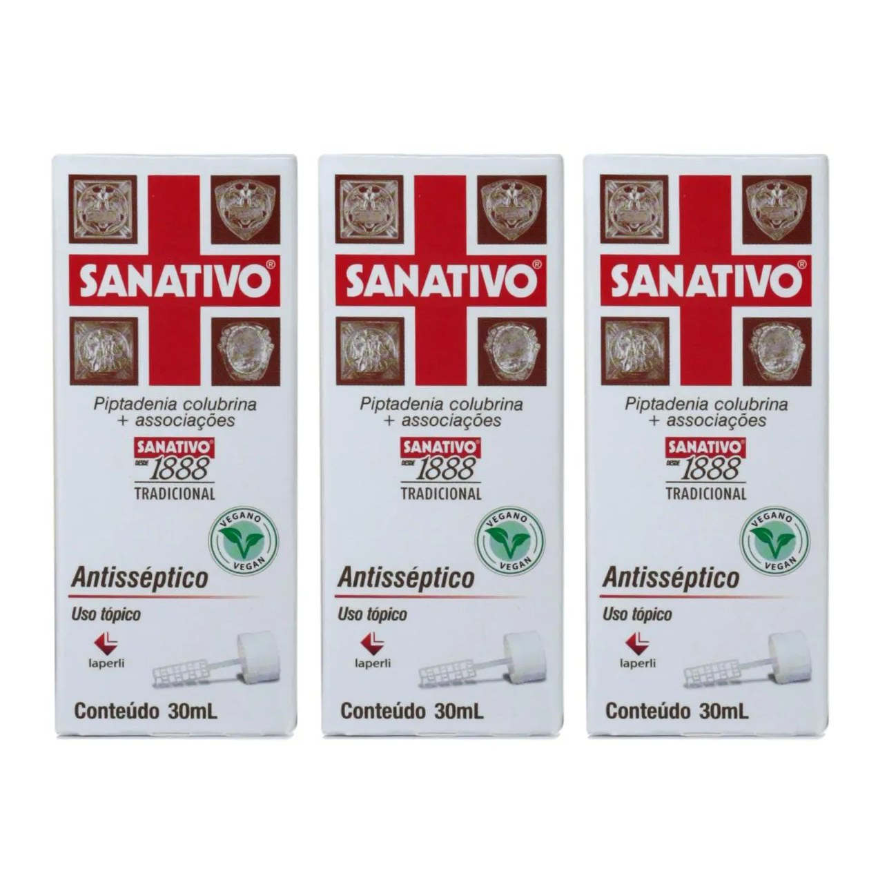 Kit 3 Und Sanativo Tradicional Palheta 30 Ml
