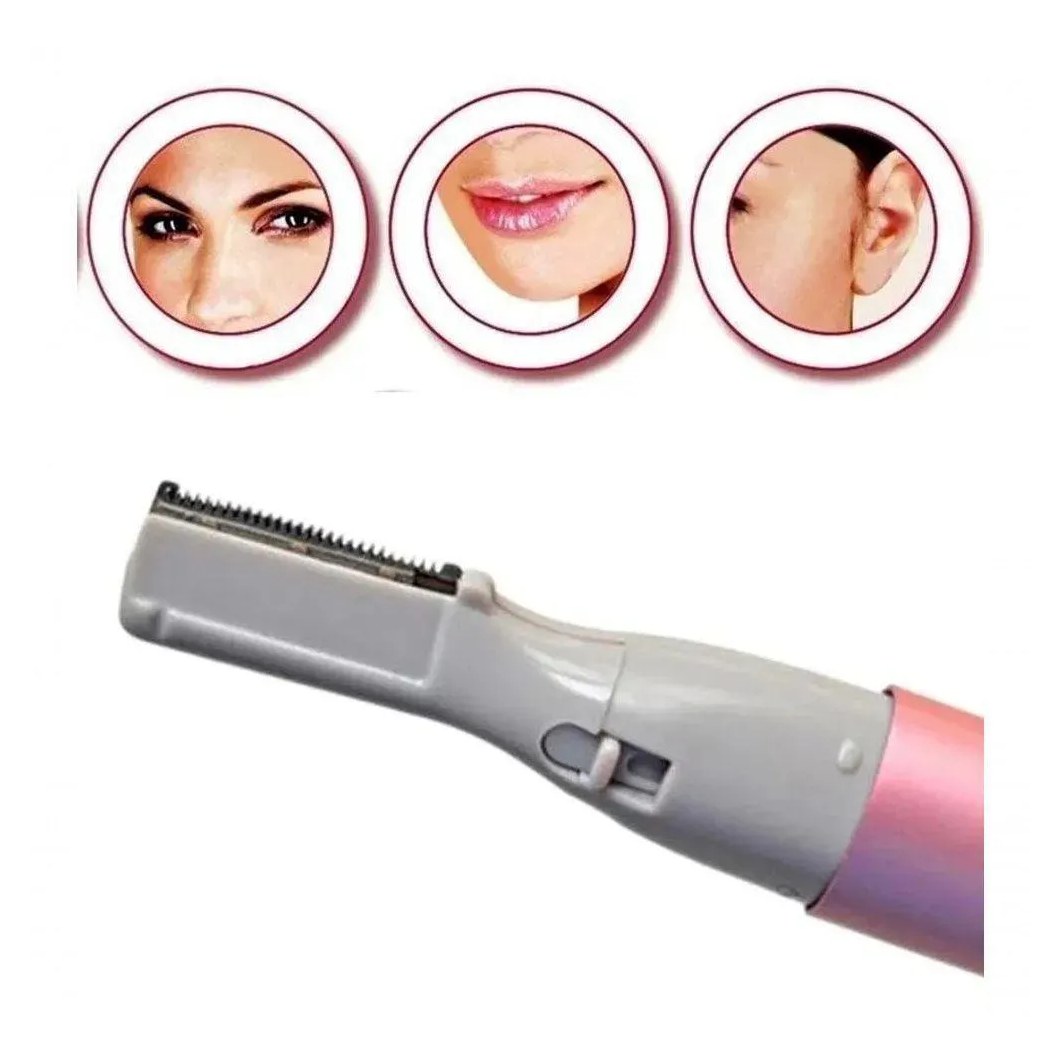 Mini Depilador Caneta Aparador Sobrancelha Buço Barba Bigode Caneta Rosa