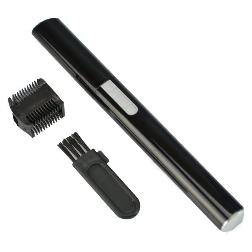 Mini Depilador Elétrico Sobrancelhas Buço Caneta Preta - Depiladora