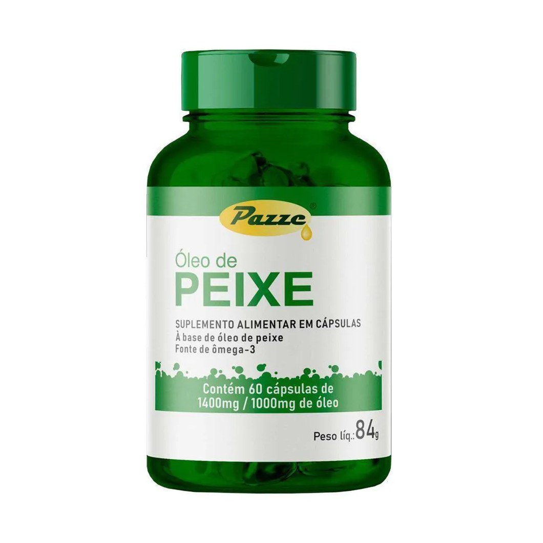 Óleo de Peixe Pazze 60 Cápsulas 1000Mg