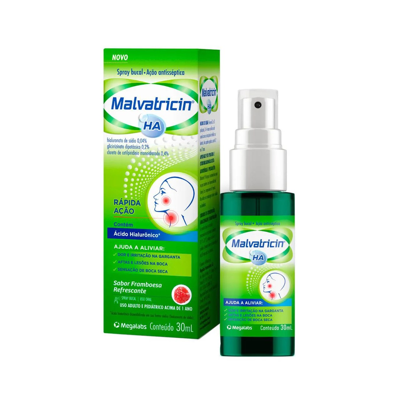 Spray Ha Fresh Malvatricin Framboesa 30ml