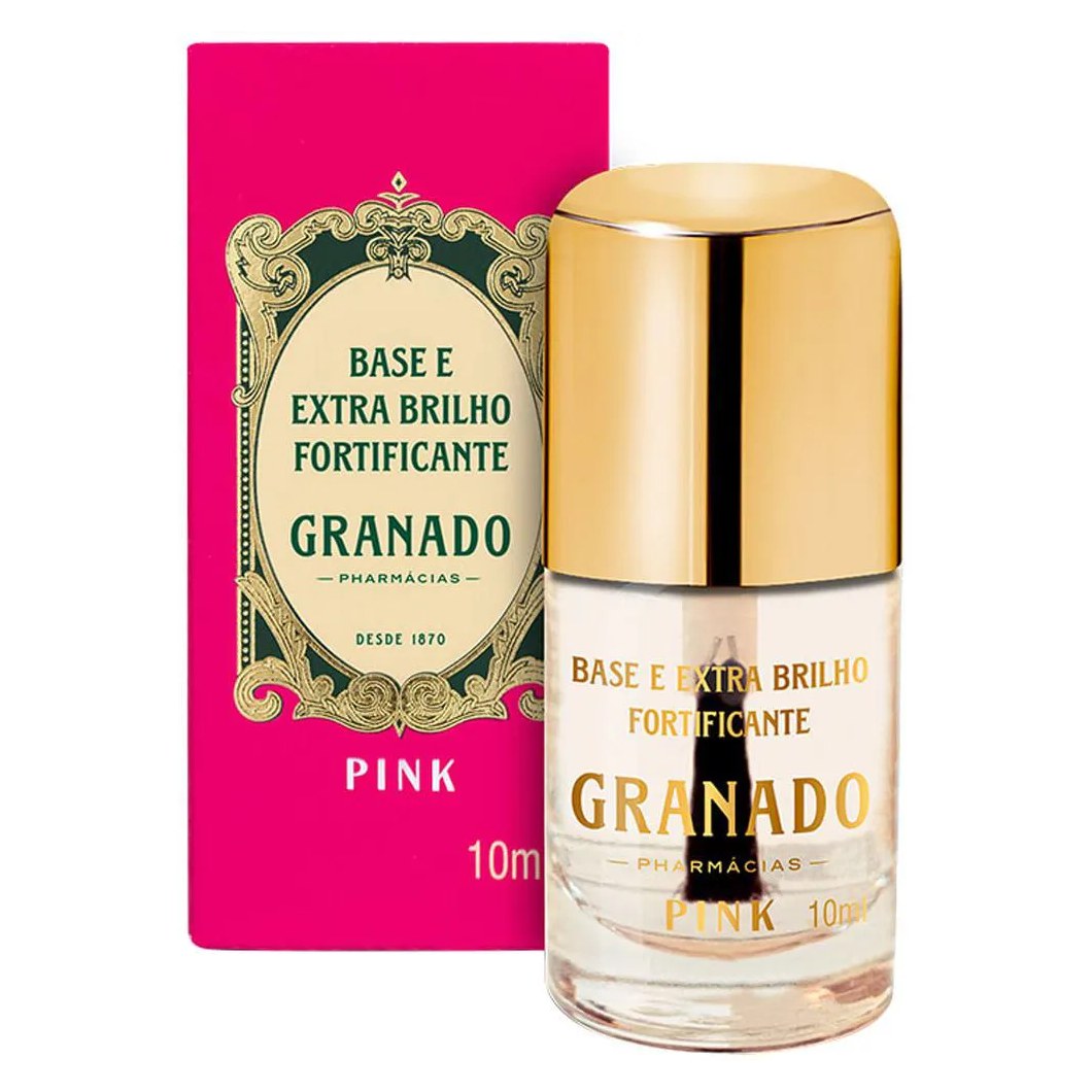 Base e Extrabrilho Fortificante Granado Pink 10ml