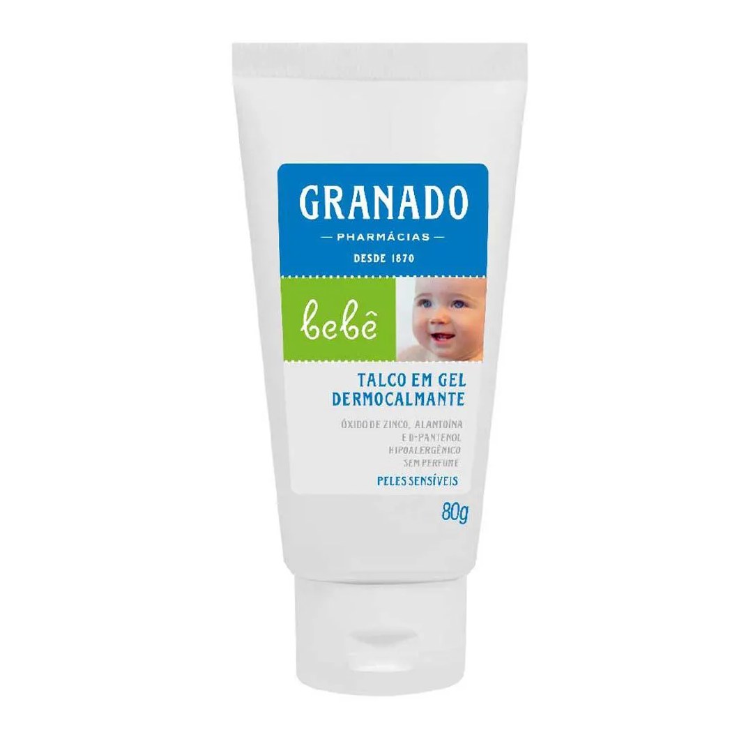 Talco em Gel Dermocalmante Bebê Peles Sensíveis Granado 80G