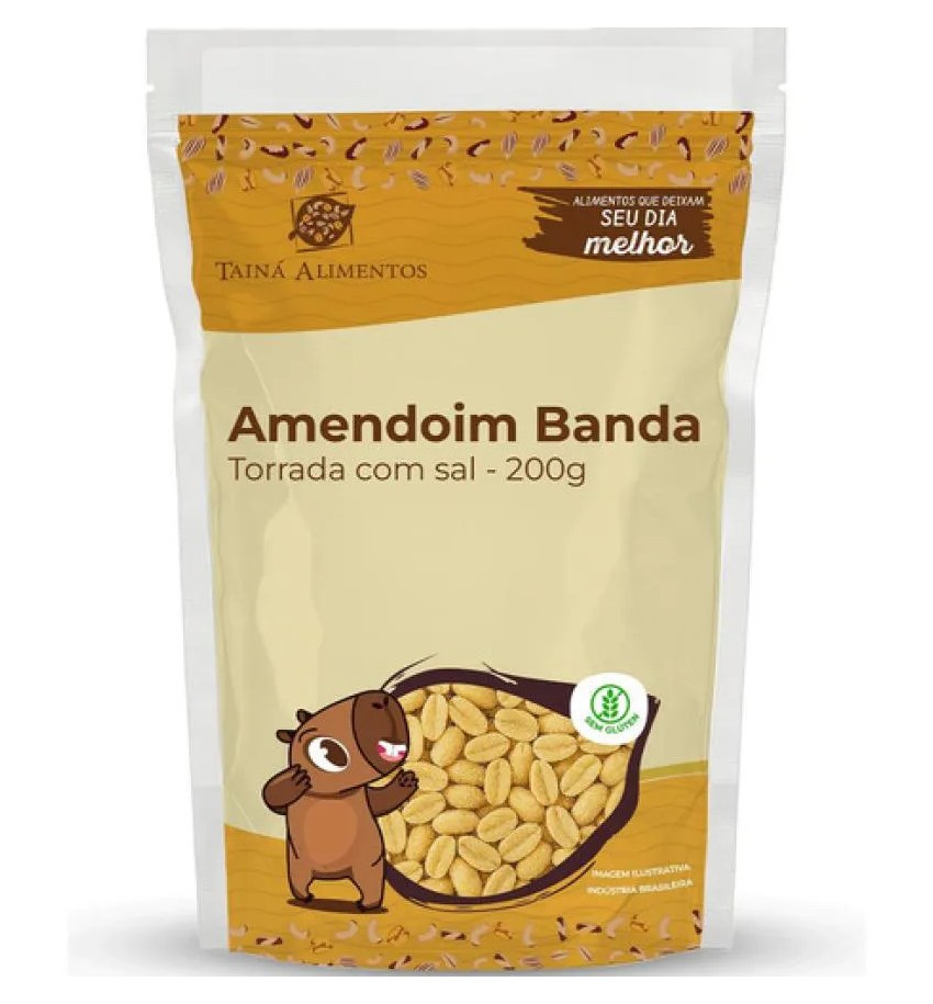 Amendoim Torrado com Sal 200G - Taina Alimentos