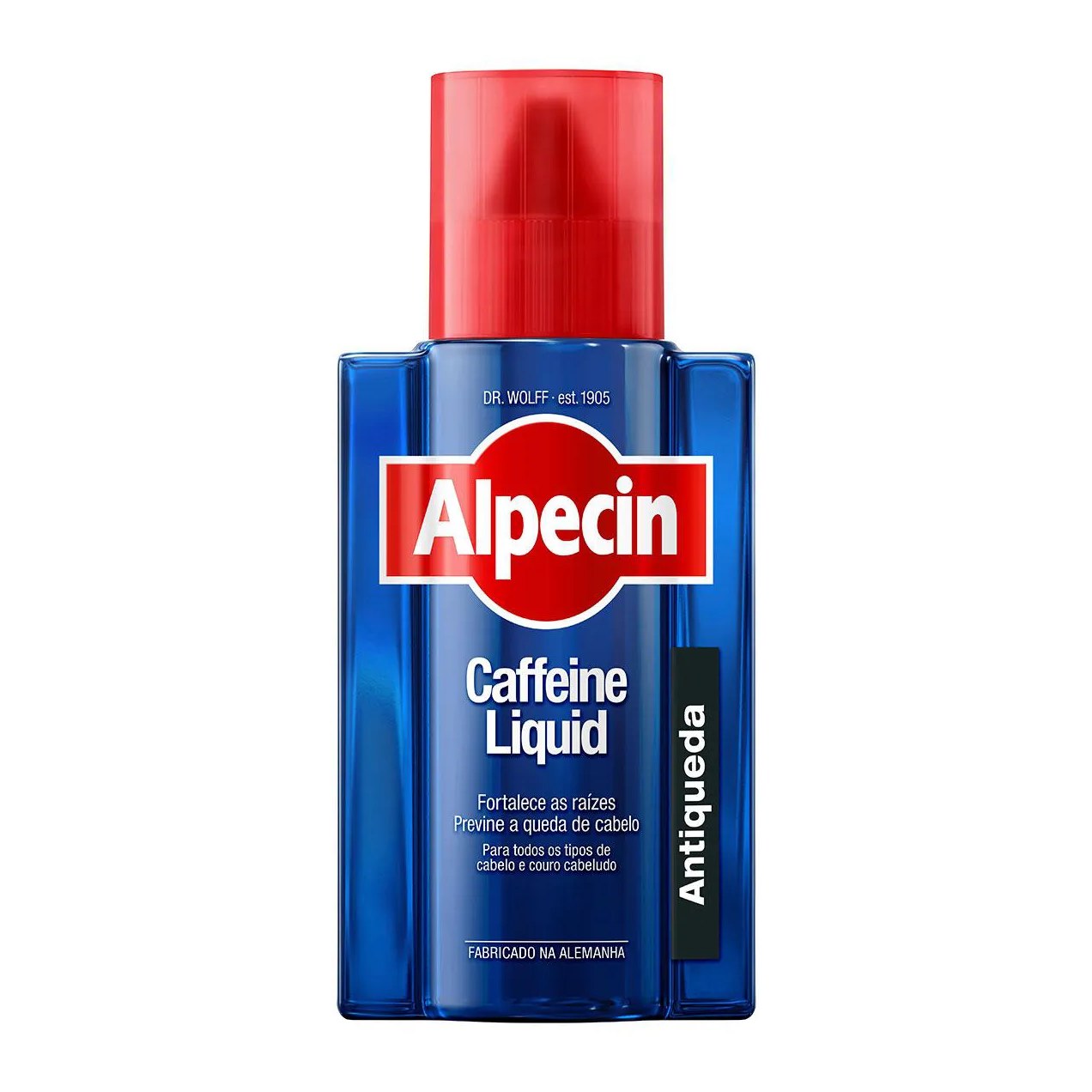 Kit Alpecin Caffeine Shampoo Antiqueda Black Edition 250ml + Tônico Capilar Liquid 200ml