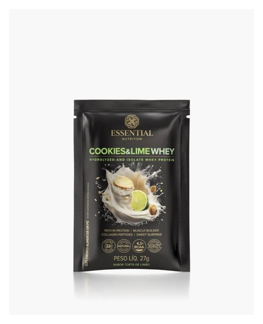Cookies & Lime Whey Sachê Essential 27g
