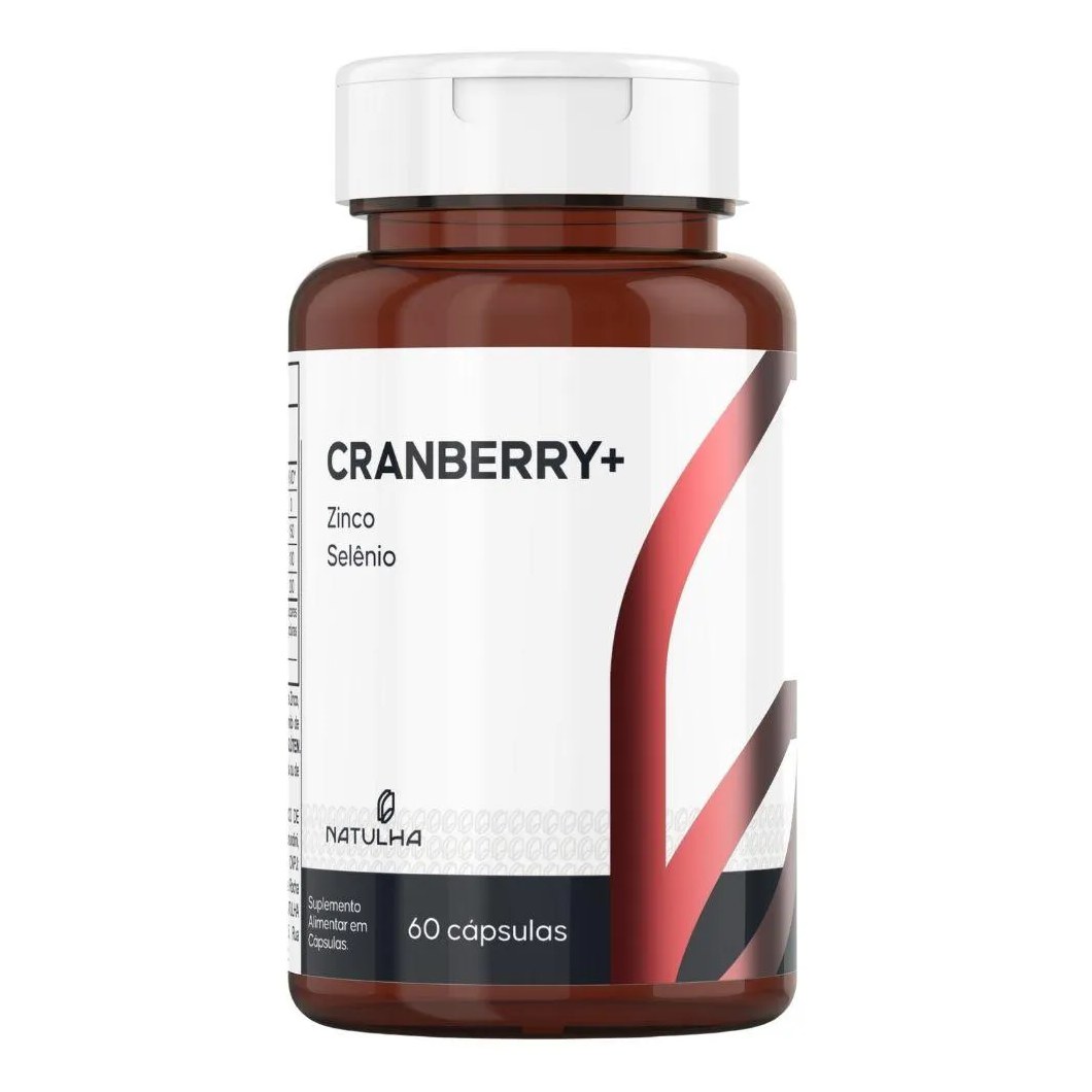 Cranberry com Zinco e Selênio 60 Cápsulas - Natulha