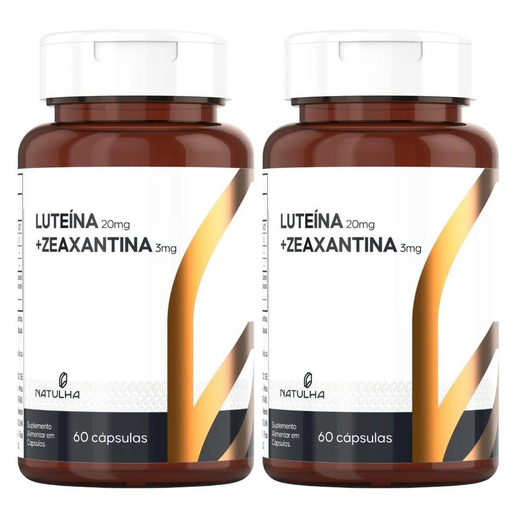 Kit 2X Luteína + Zeaxantina 60 Cápsulas - Natulha