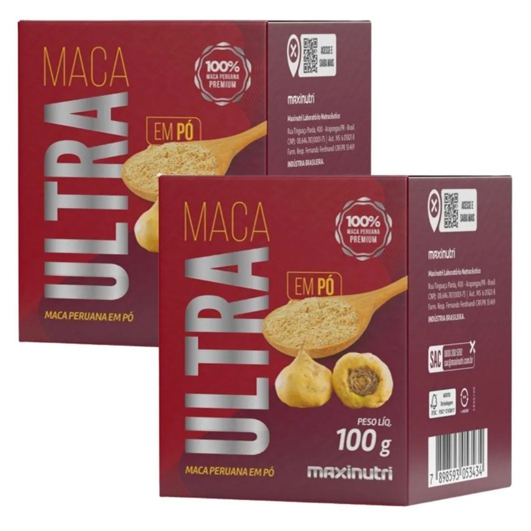 Kit 2X Maca Peruana Ultra 100G - Maxinutri
