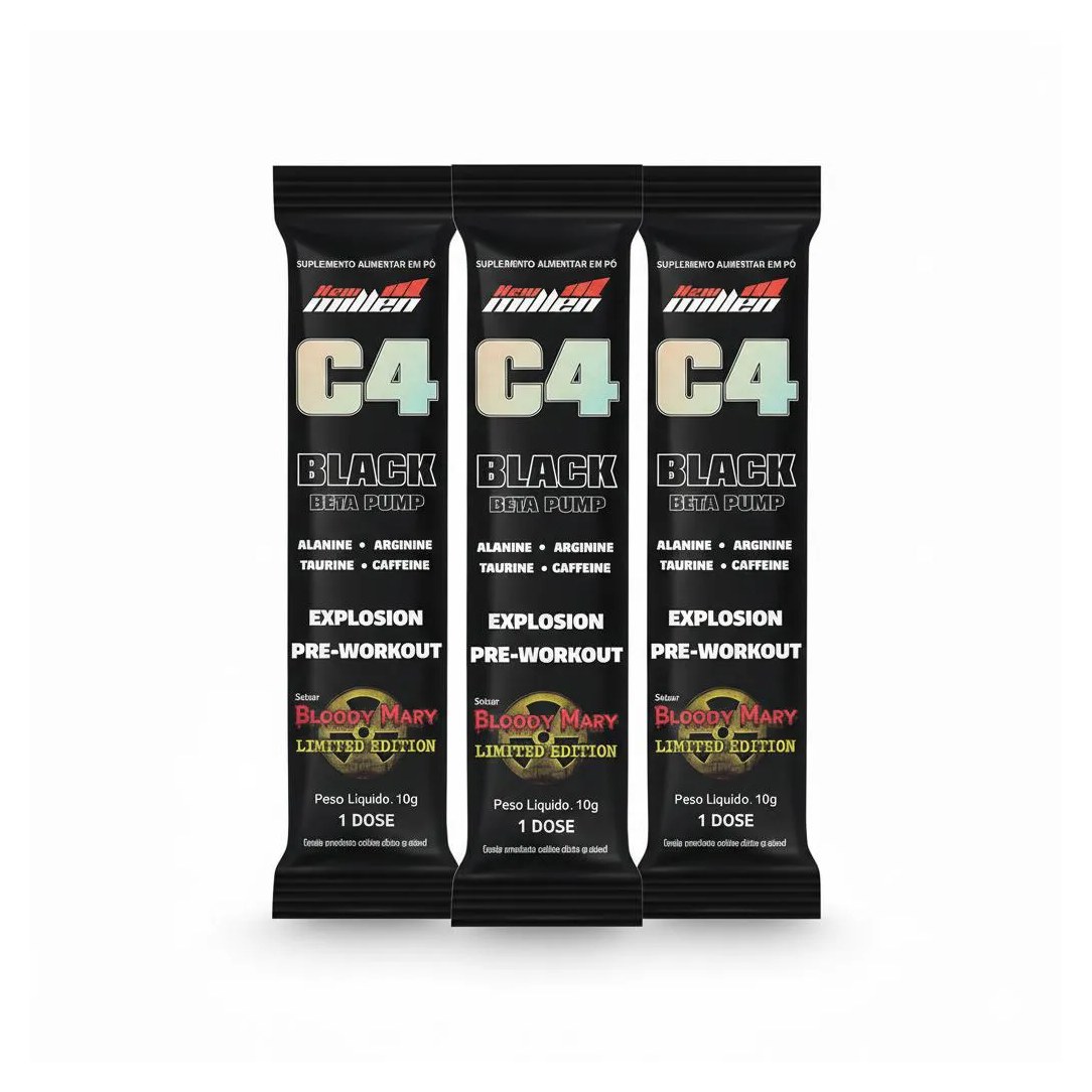 Kit 3 C4 Black Explosion Bloody 10G Foco e Resistencia