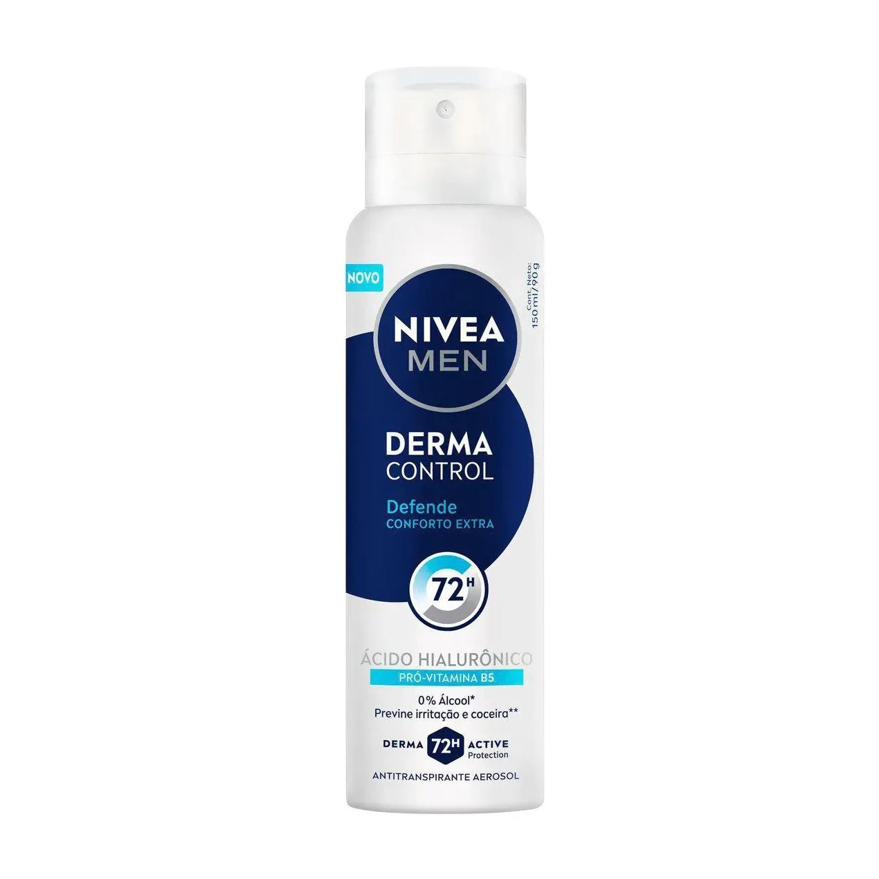 Desodorante Antitranspirante Aerossol Nivea Men Derma Control Defende Masculino 72H 150Ml