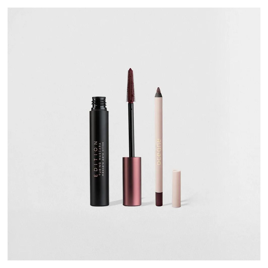 Kit Lápis para Olhos + Máscara para Cílios Bordô Océane Edition (2 Produtos)