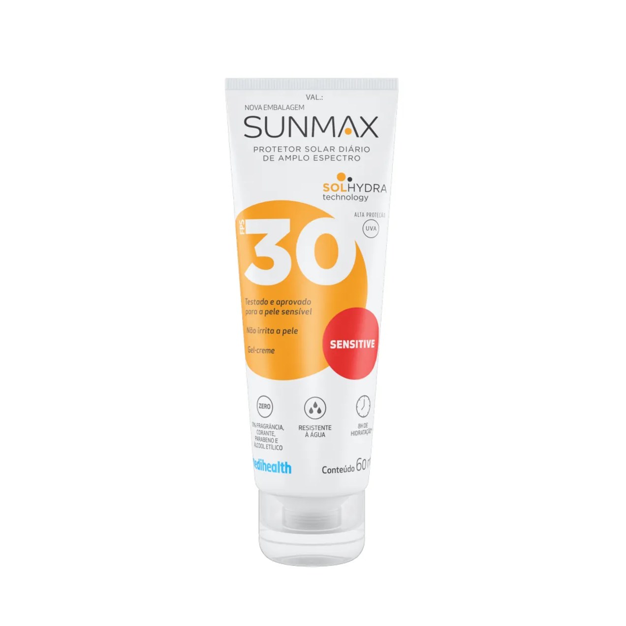 Protetor Solar Facial Gel Creme FPS 30 Sunmax Sensitive 60g