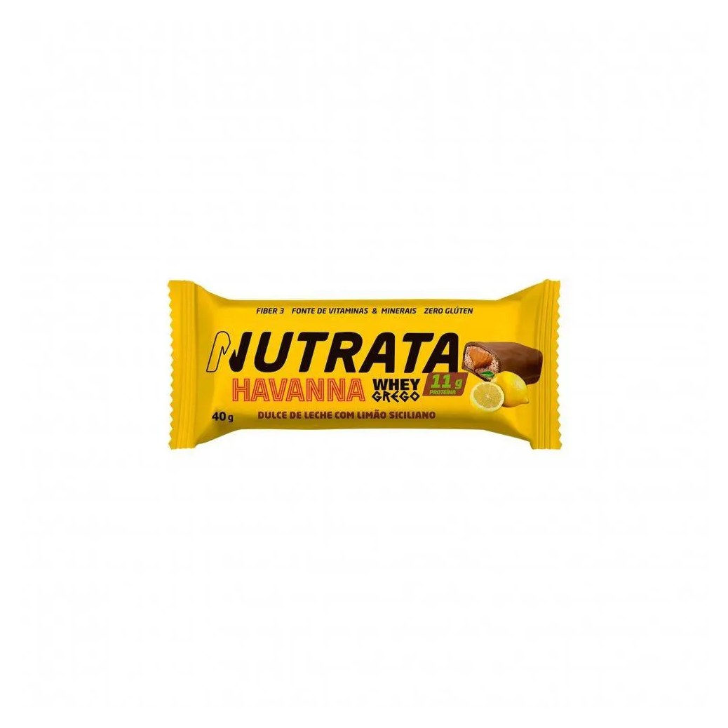 Whey Grego Bar Havanna (40G) - Sabor: Dulce de Leche e Limão Siciliano