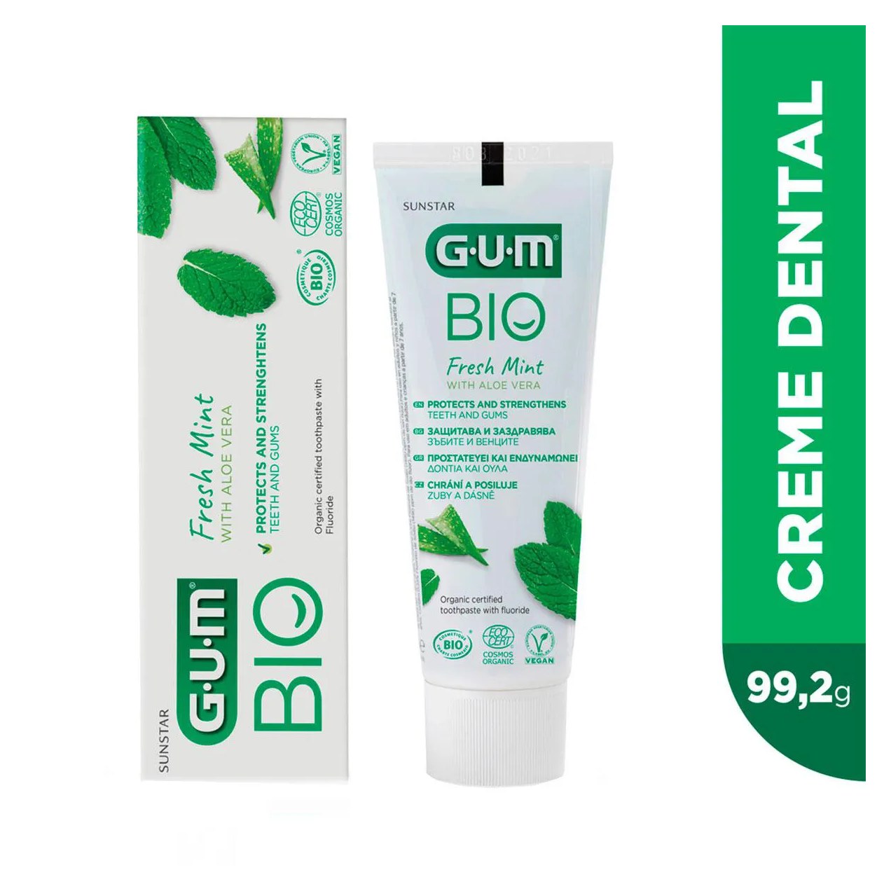 Creme Dental GUM Bio Fresh Mint Hortelã 99,2g