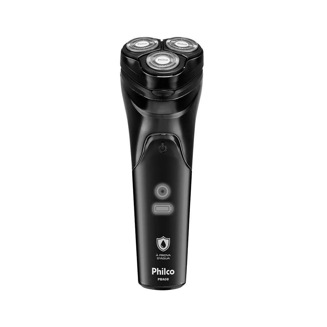 Barbeador Philco Pba08 sem Fio à Prova D'Água Preto Bivolt
