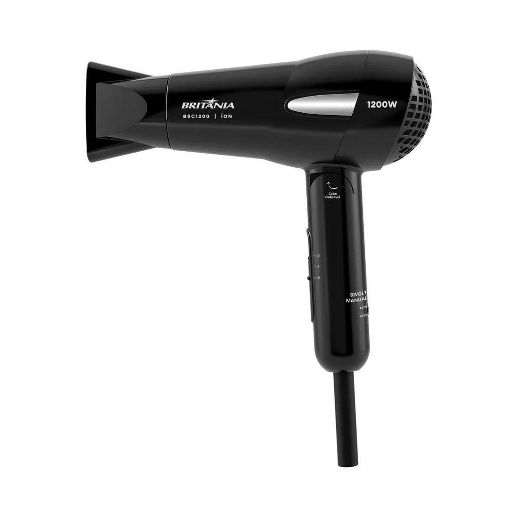 Secador de Cabelos Britânia 1200W Bsc1200 Bivolt