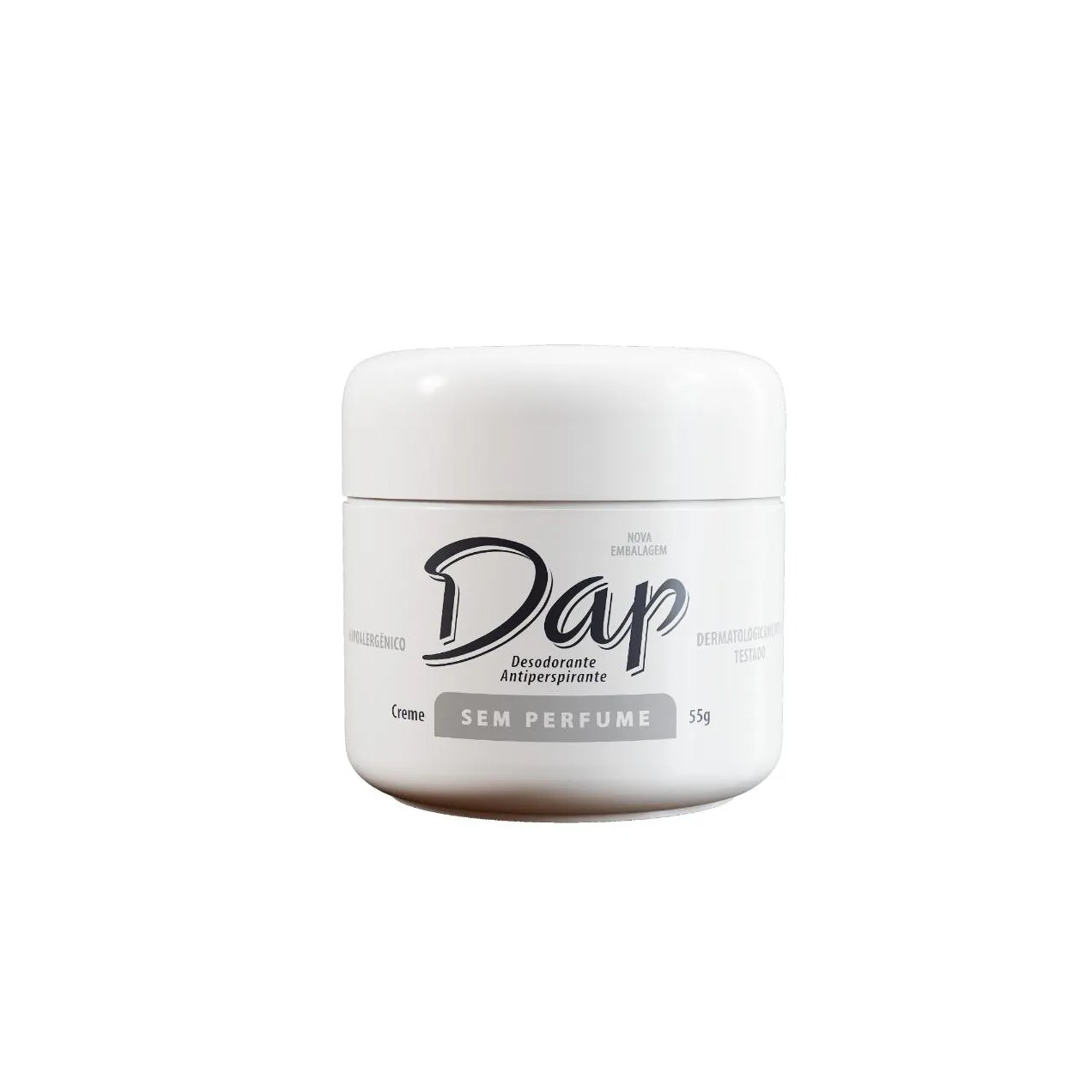 Desodorante Antitranspirante Creme Dap Sem Perfume 55g
