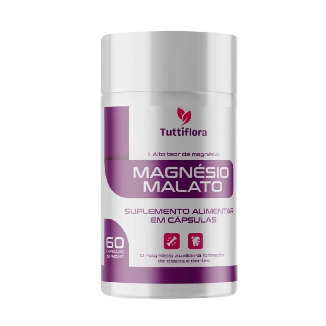 Magnésio Malato 60 Cápsulas Tuttiflora