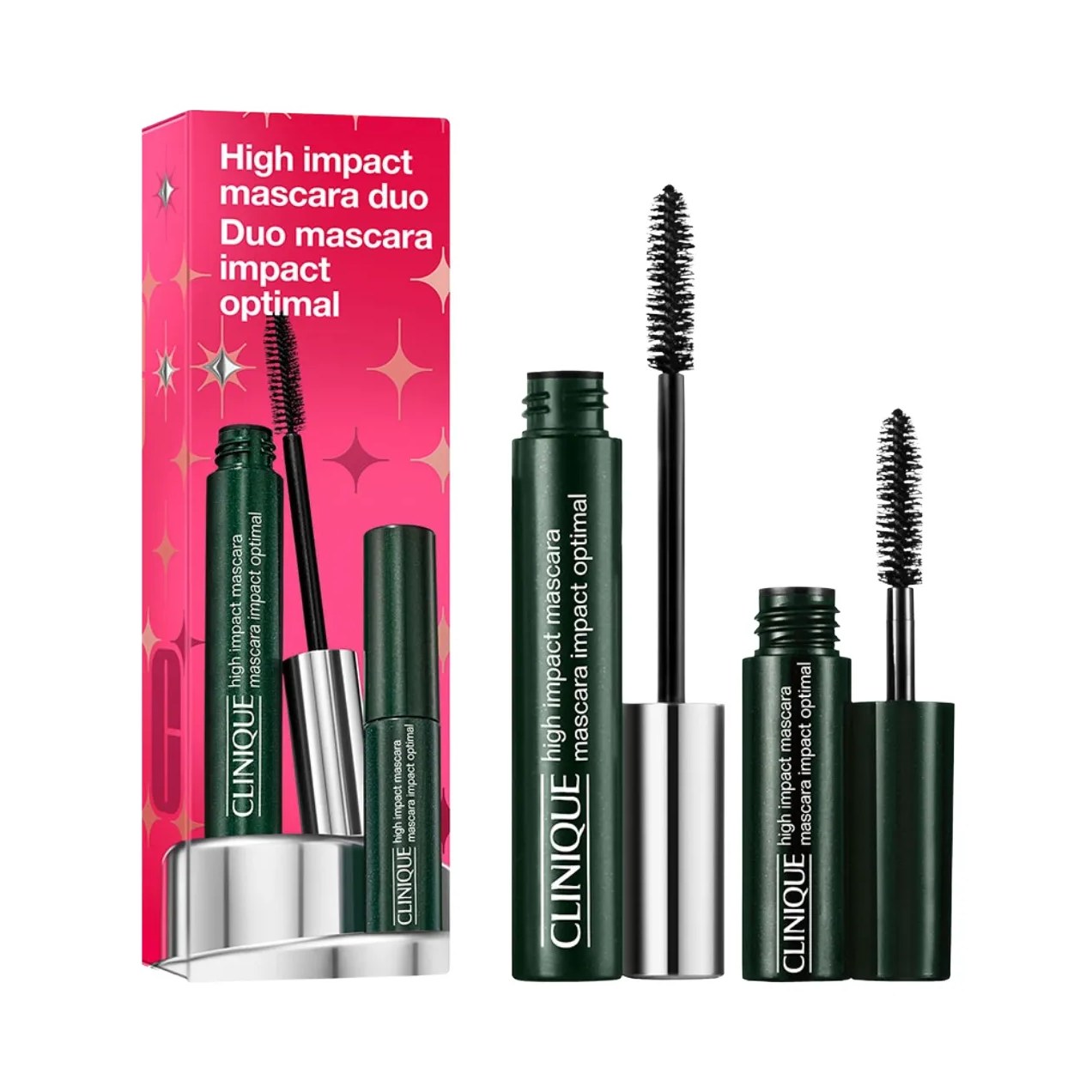 Kit Clinique Dupla de Máscara de Cílios High Impact Optimal 7ml + 3,5ml