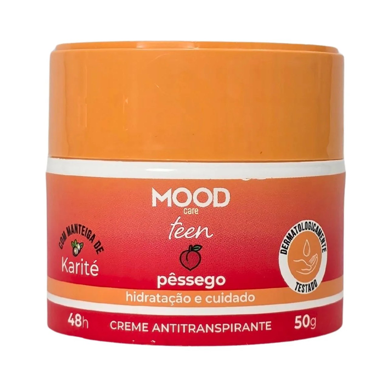 Desodorante Creme Antitranspirante Teen Pêssego Mood Care My Health 50G
