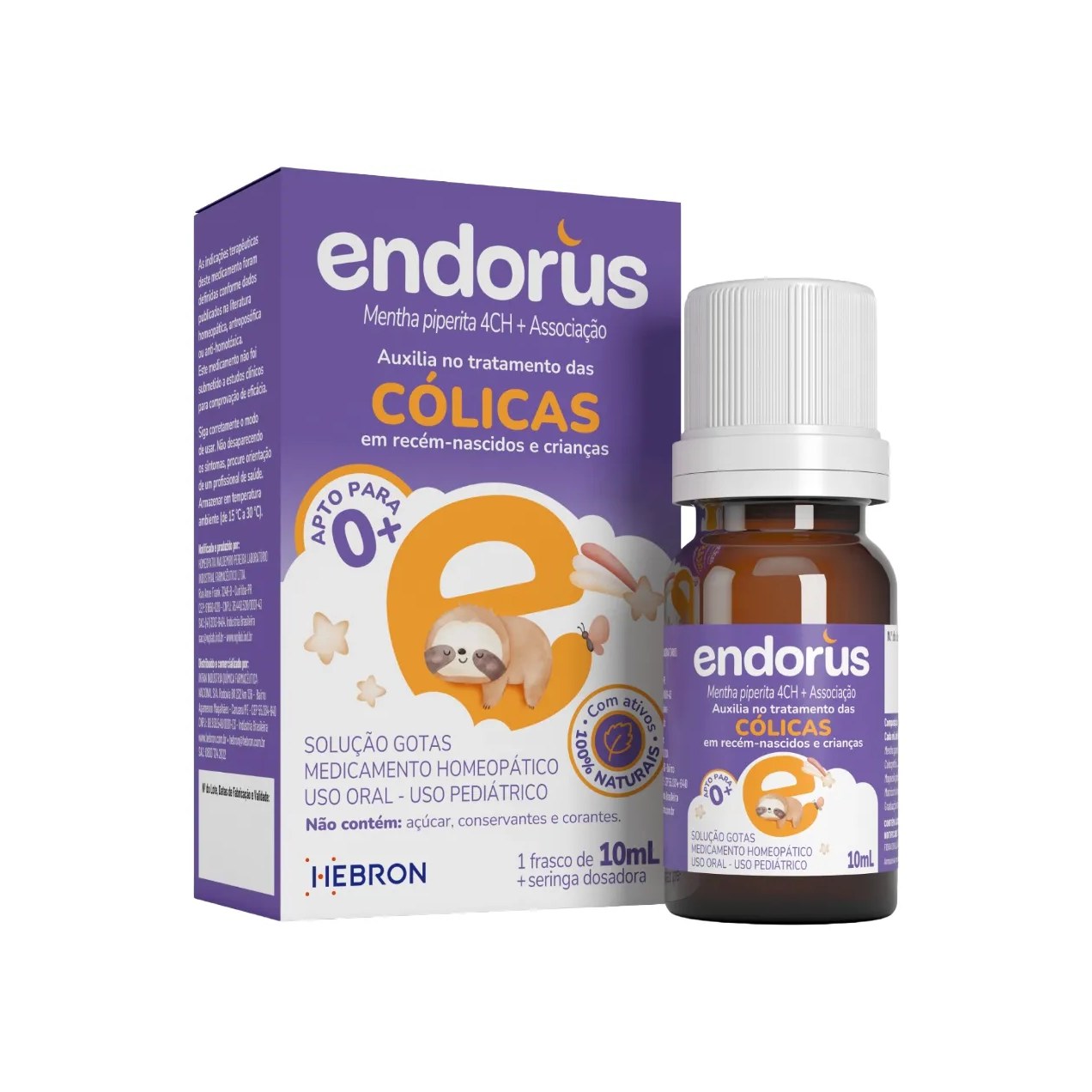 Endorus Solução Gotas 10ml + Seringa Dosadora