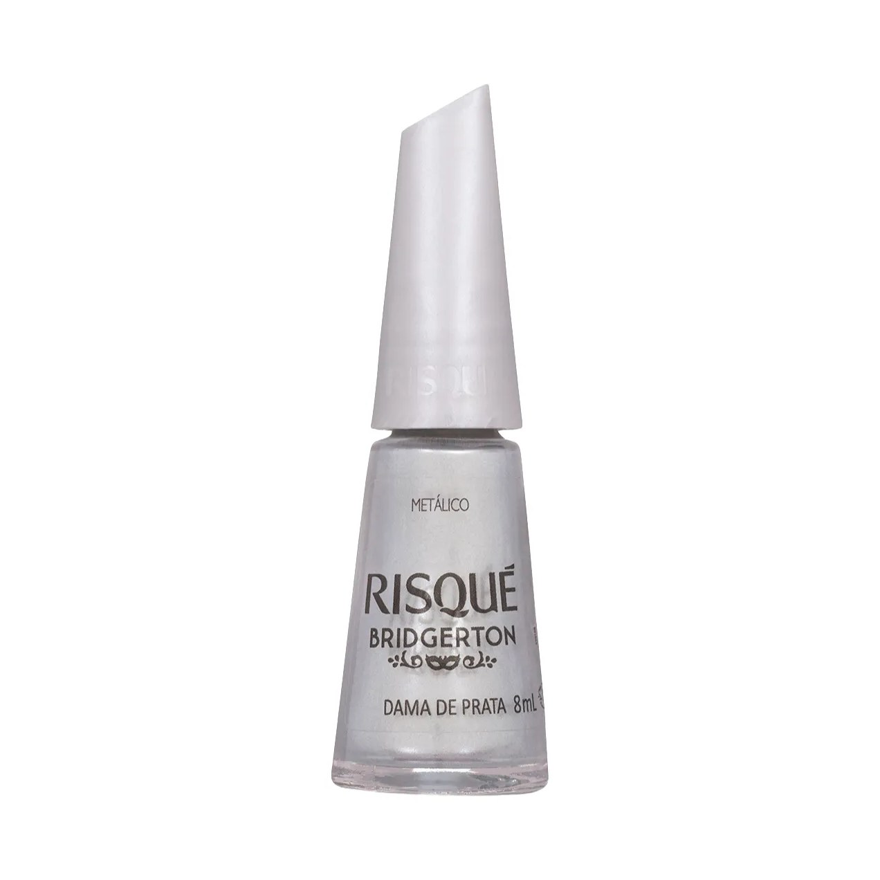 Esmalte Metálico Risqué Bridgerton 8ml - Dama de Prata